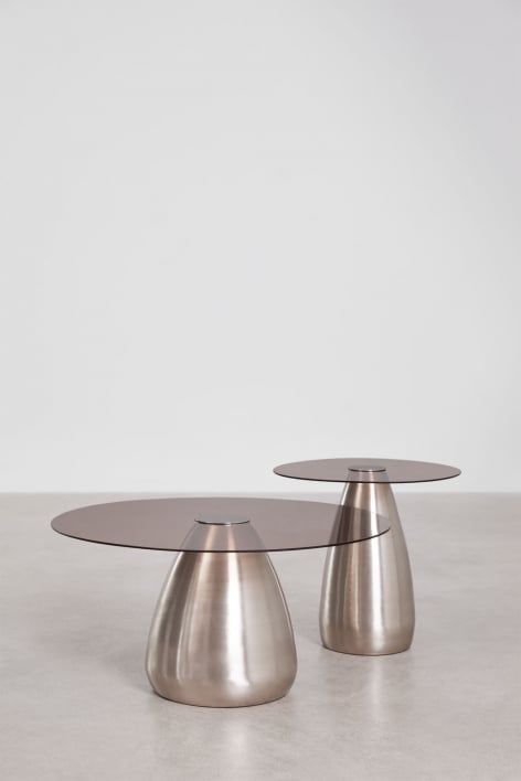 Staliukas KORAERO Ø50 cm, grūdintas stiklas