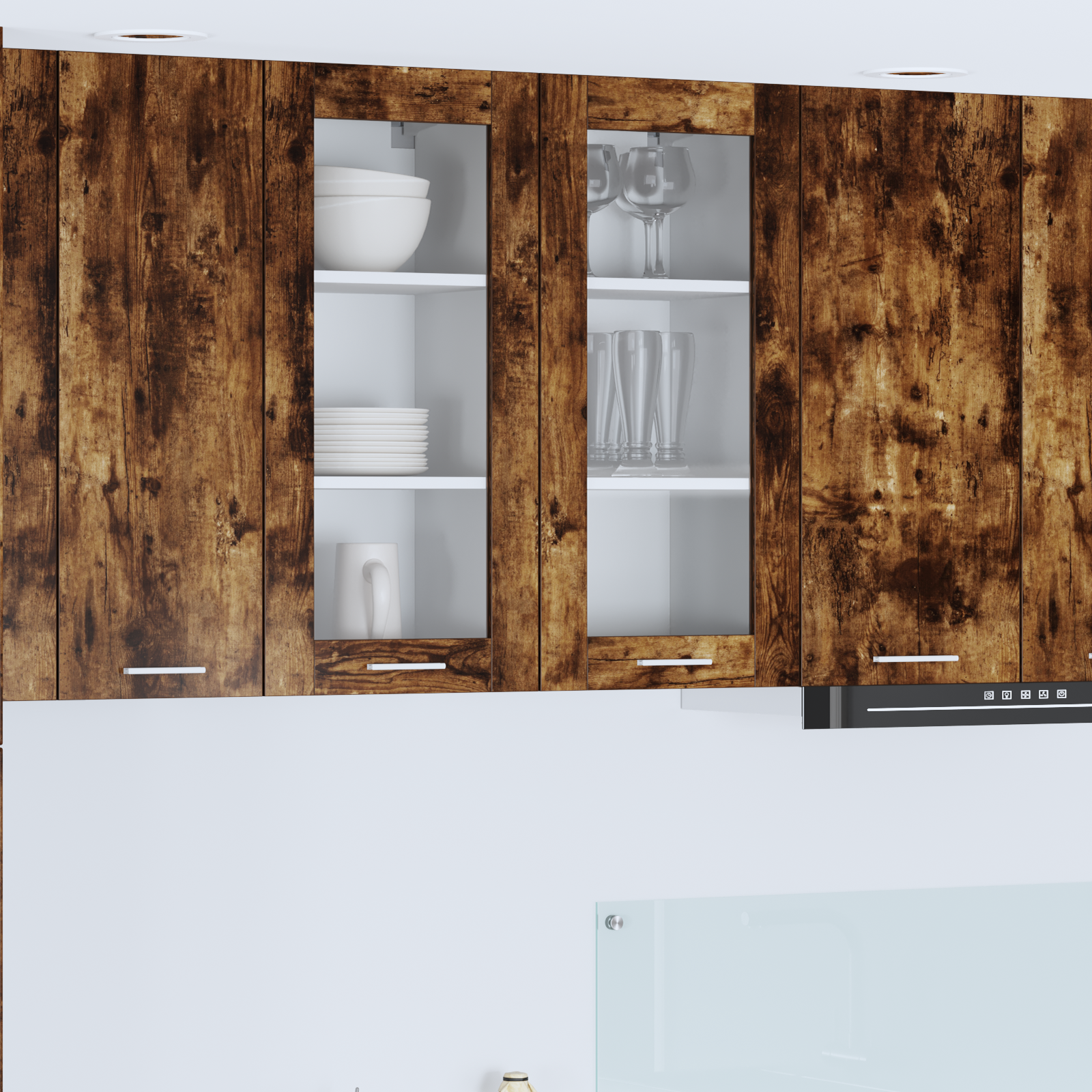 Wall cabinet Riga Smoked oak 40 x 31 x 80 cm