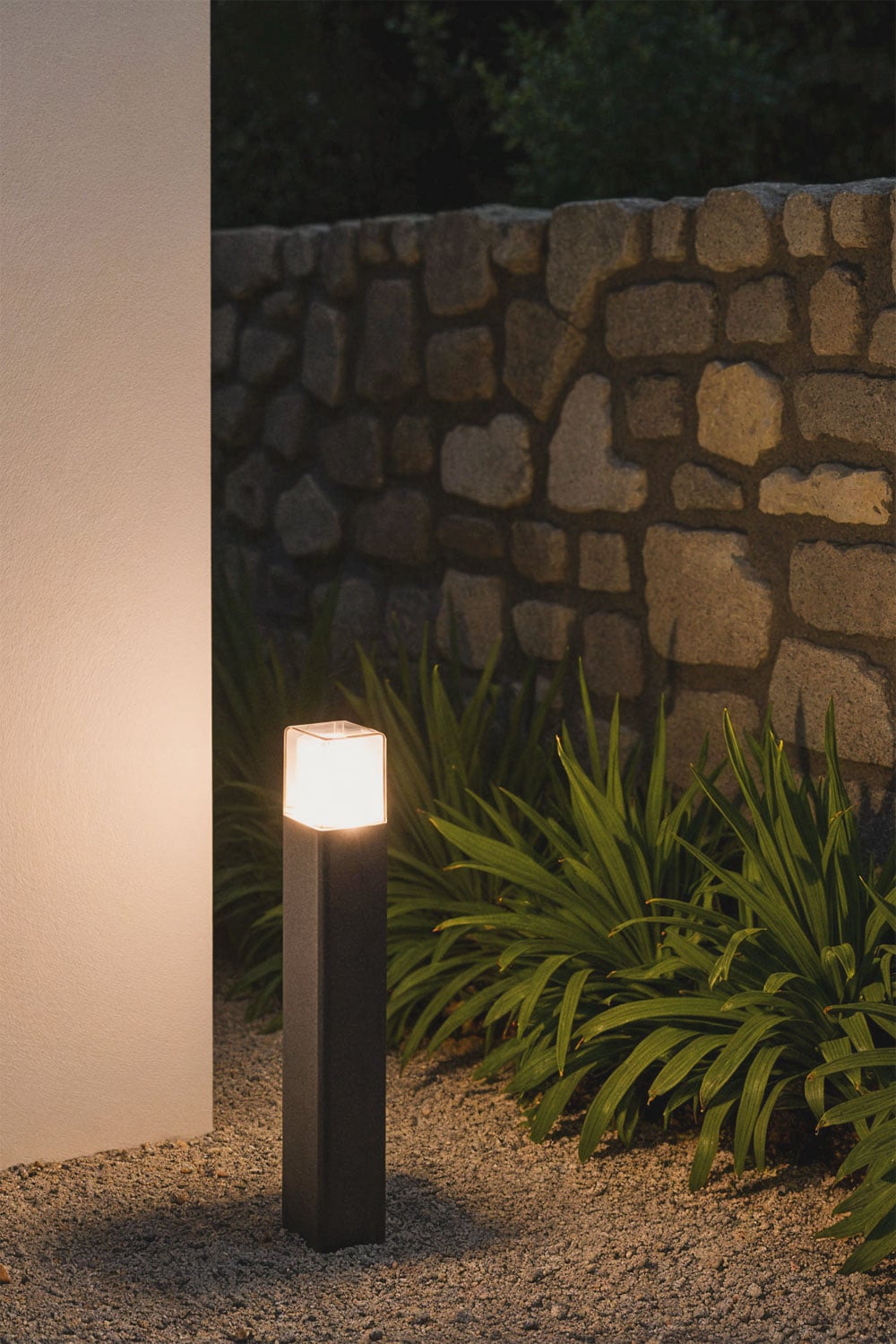 Lauko LED lempa TOREVI, aliuminis, juoda, 50 cm