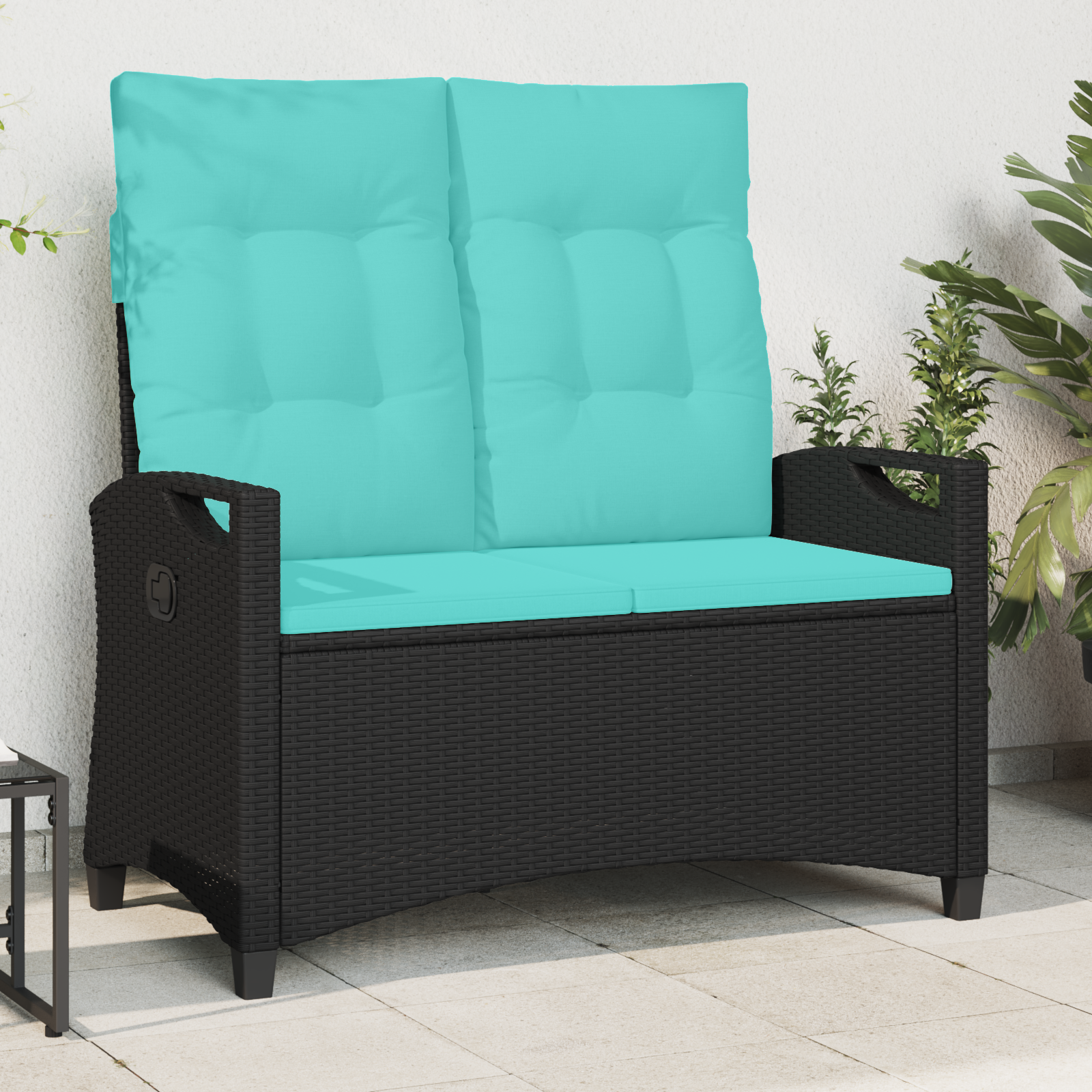 Dārza sols ar spilvenu 105 x 60 x 112 cm tērauds