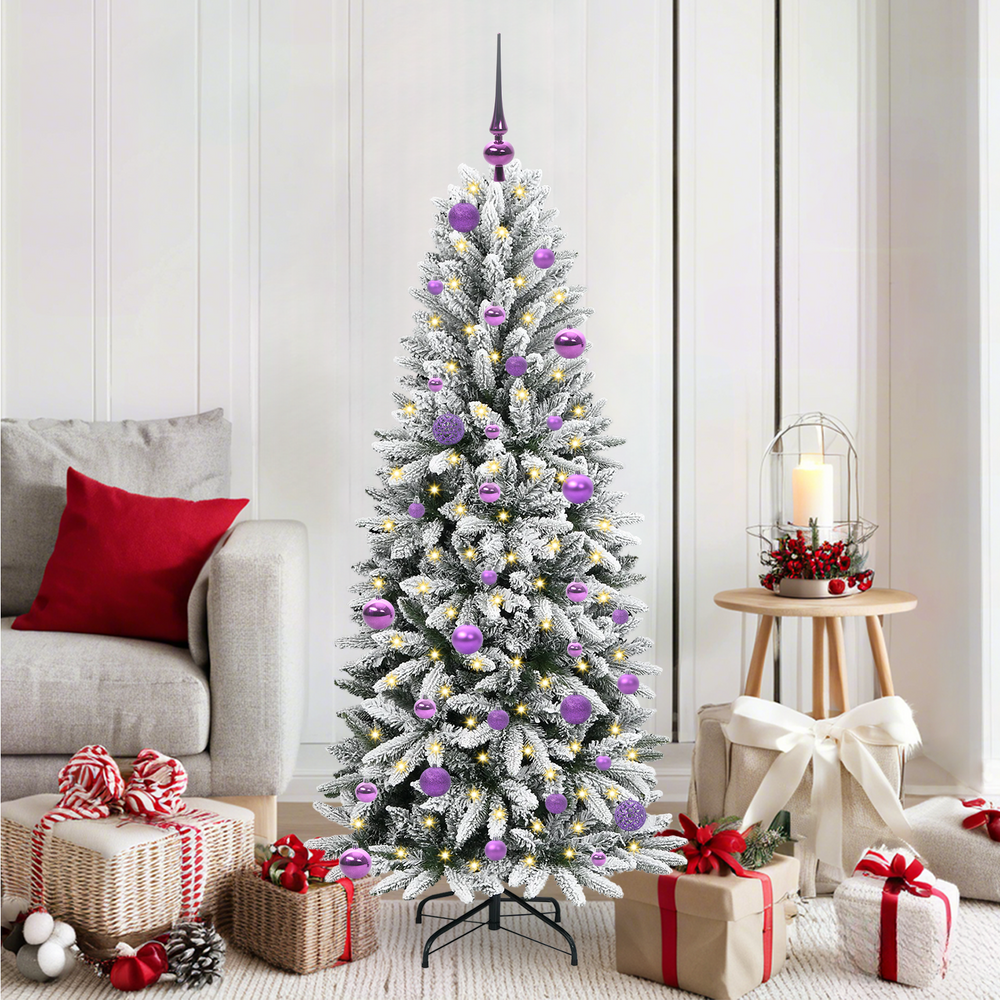 Artificial Christmas tree AURORA HORIZON, with 150 LED stand White 150 cm.