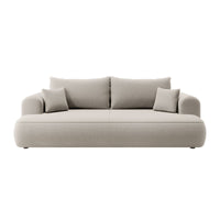 Sofa-lova CORMAC, veliūras, balta spalva