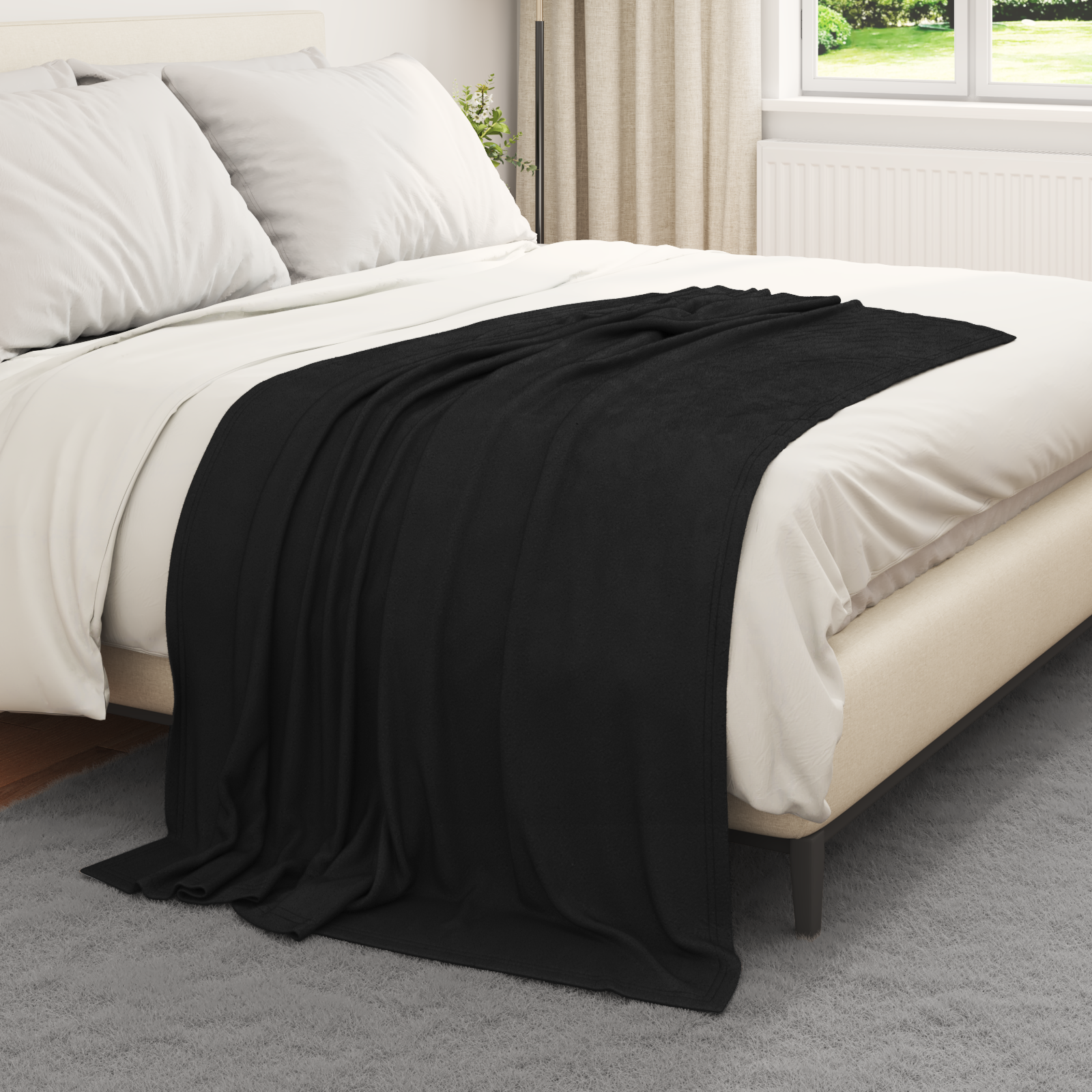 Mesti antklodės 6 pcs Juoda 170 x 130 cm Flysas