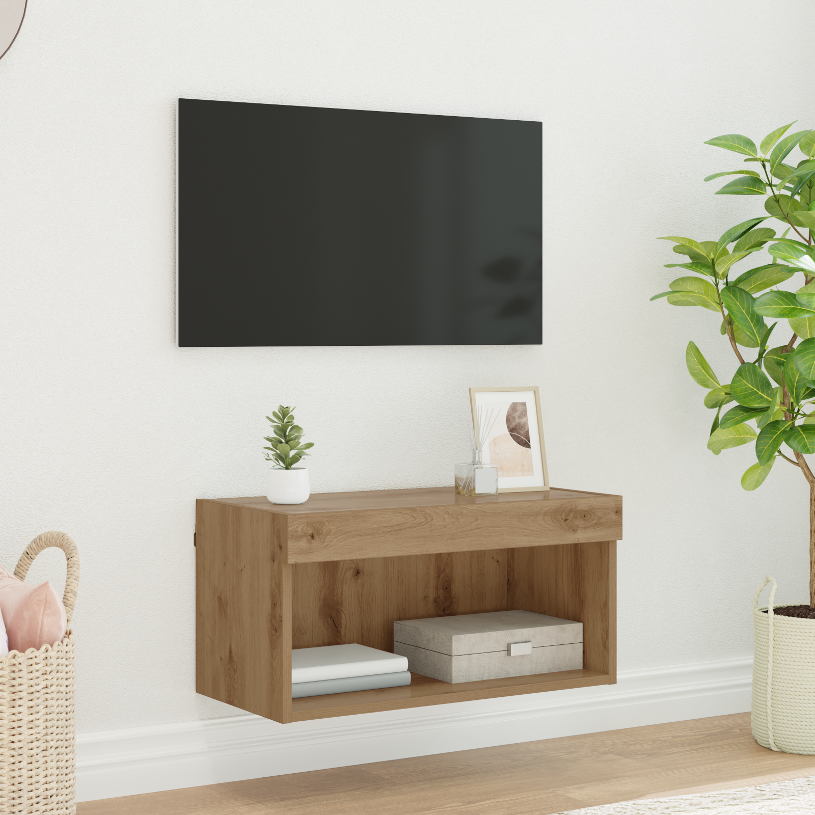 TV cabinet Artisan oak 60 x 30 x 30 cm