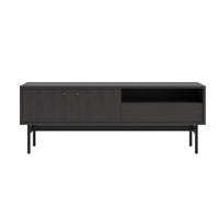 TV staliukas OLAR, uosio, 154 cm svetainės kompozicijoje