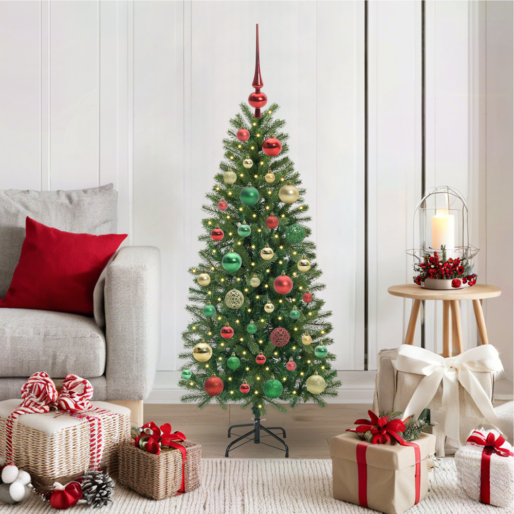 Artificial Christmas Tree with 150 LED Green 120 cm PE and PVC