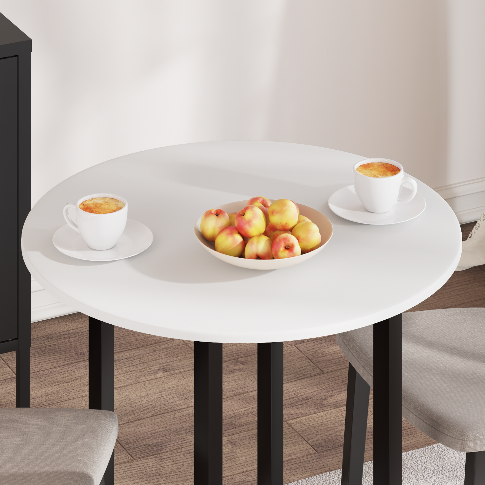 Tabletop White 70 x 70 x 1.5 cm Engineered wood