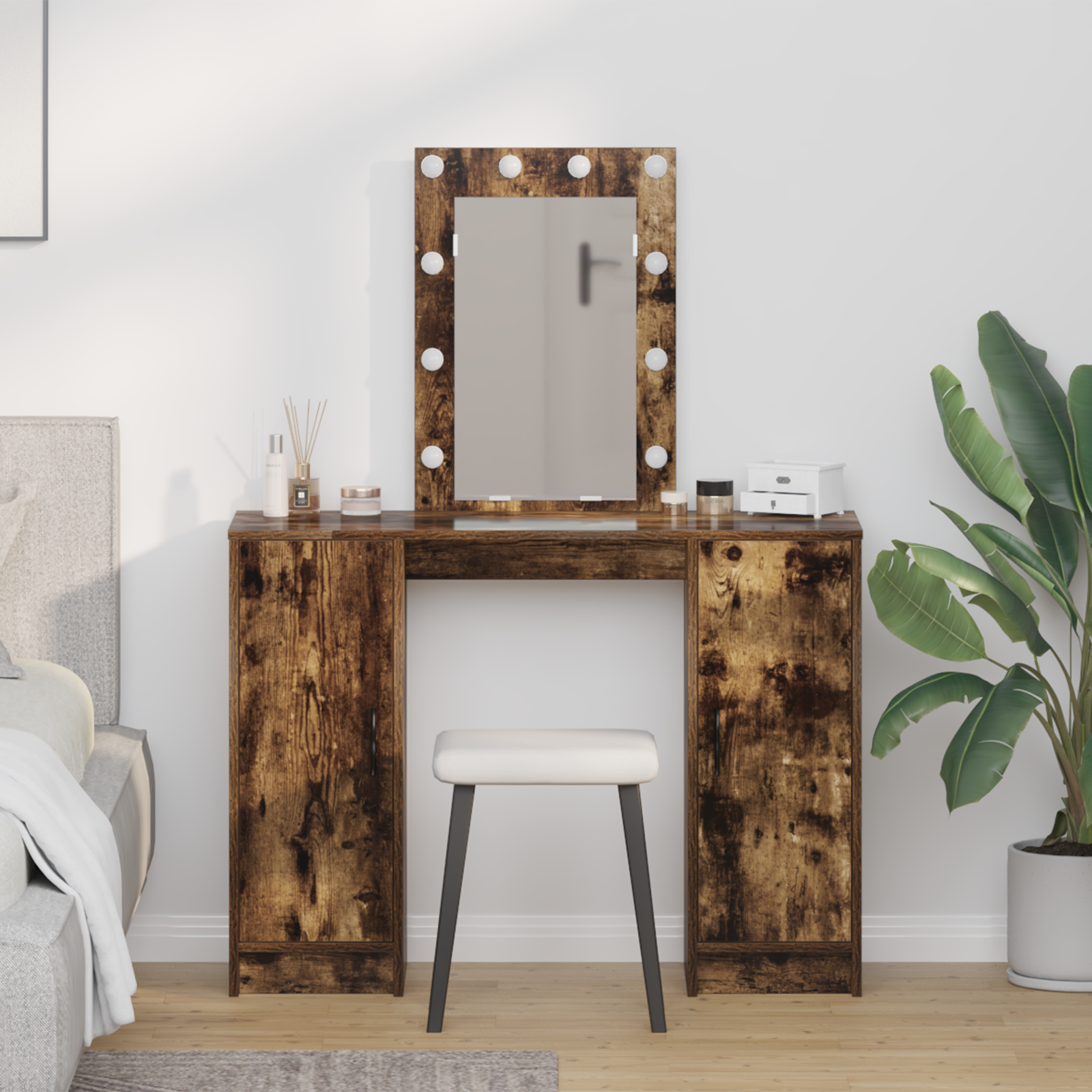 Dressing Table Brown 102 x 33 x 135 cm Engineered Wood