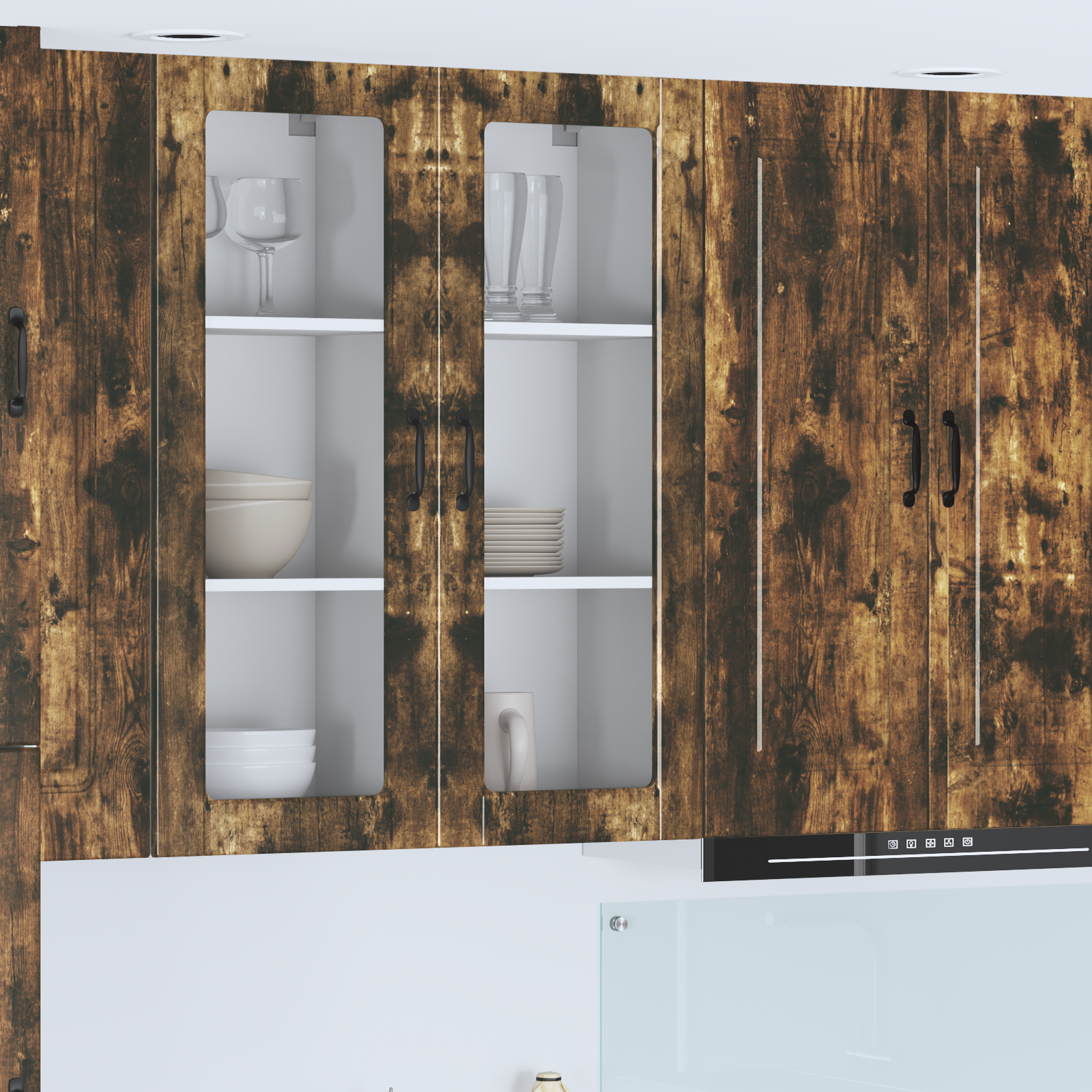 Kitchen Cabinet with Shelf Smoked Oak 40 x 31 x 100 cm