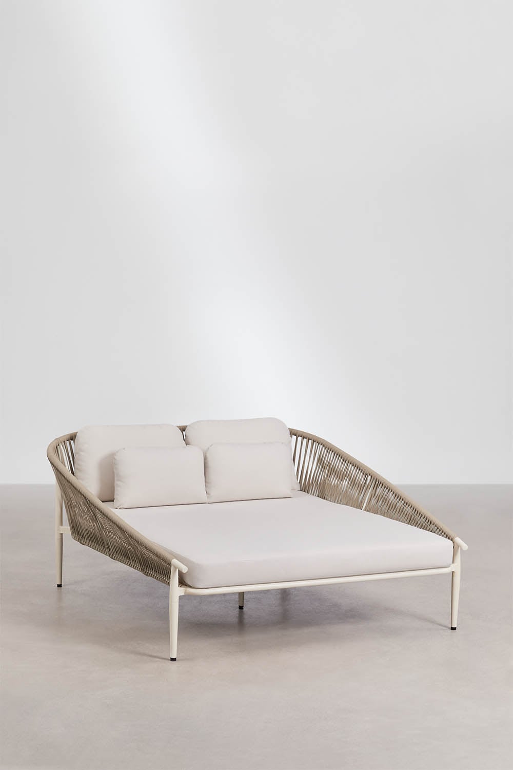 Double bed VELANO, cream
