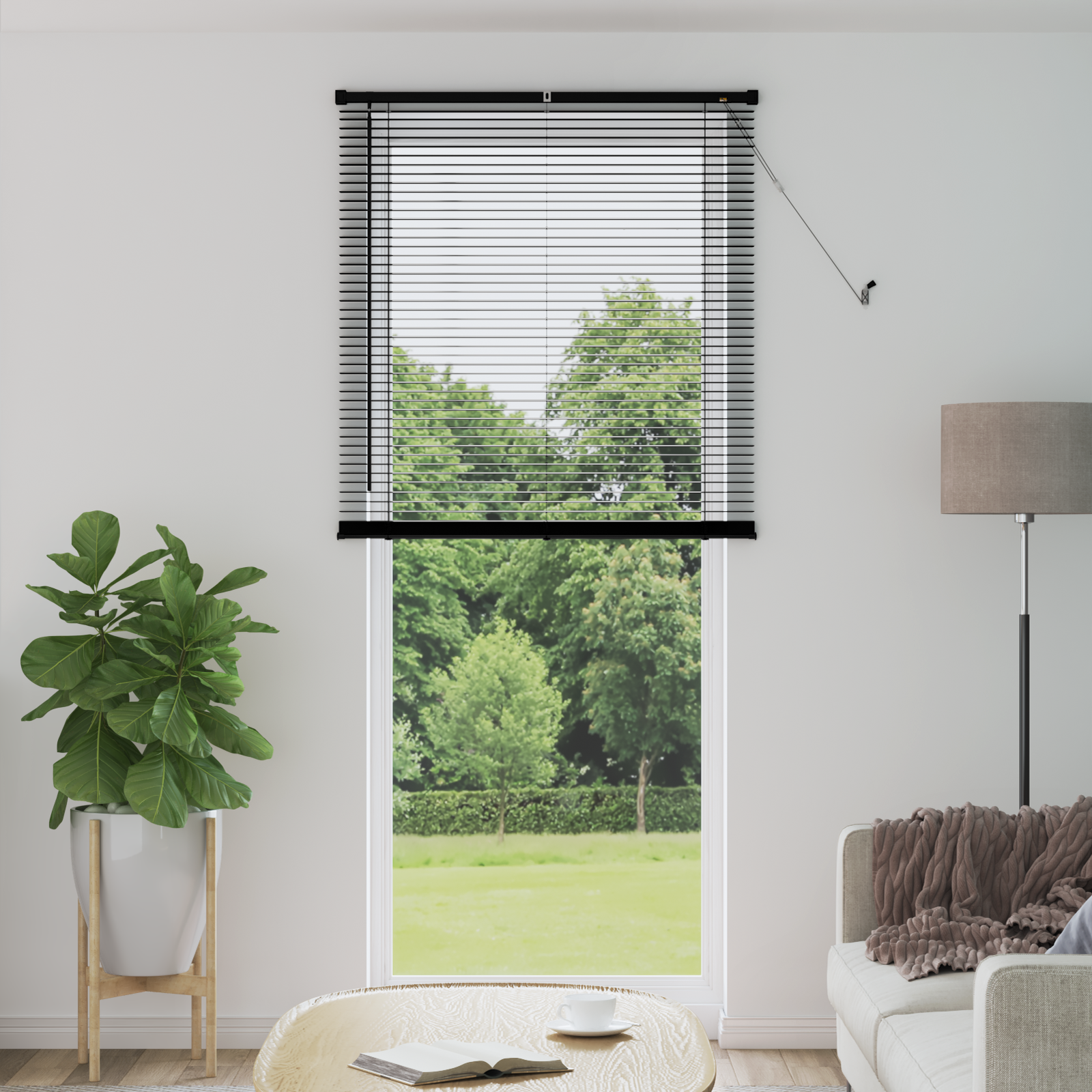 Venecijos žaliuzės Reguliuojamas Juoda 213 x 80 cm PVC