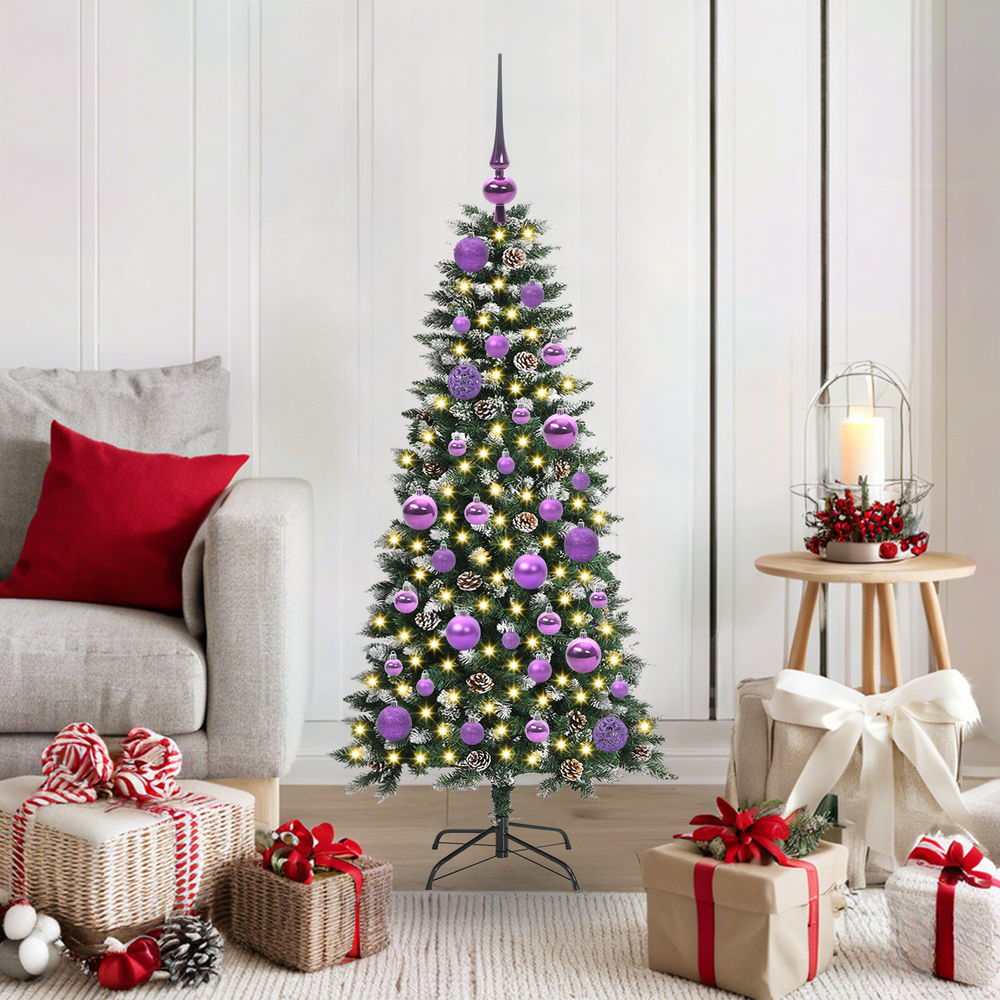 Artificial Christmas tree Green 120 cm PVC, plastic and steel