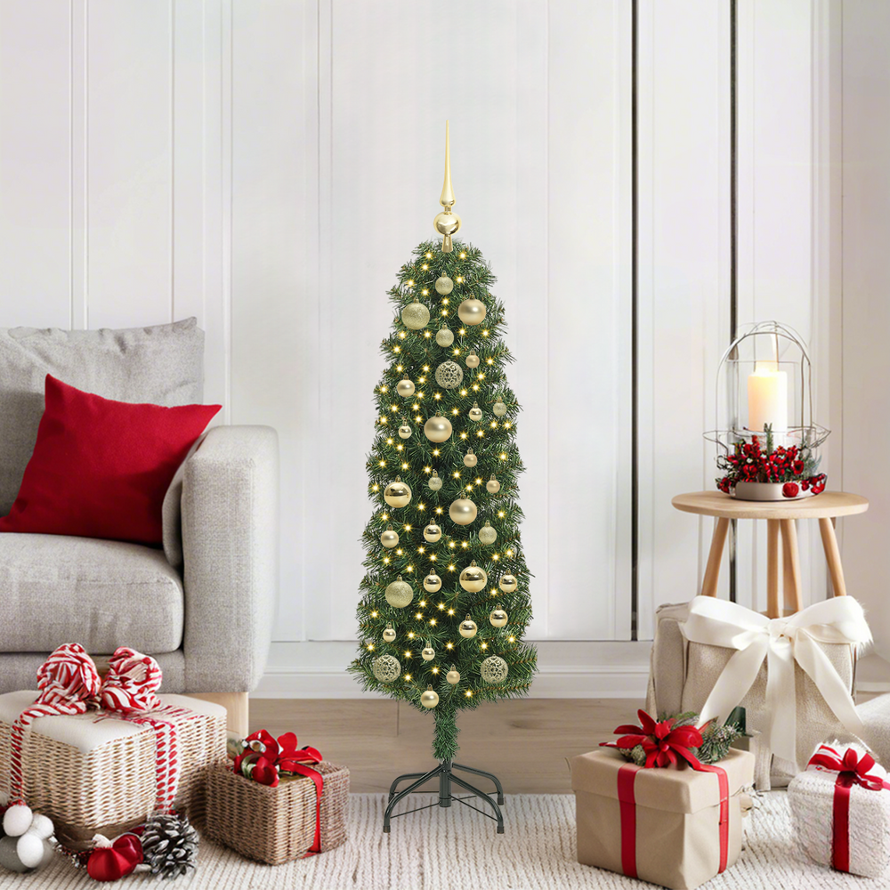 Artificial Christmas tree NORDIC VALE, Green 120 cm, steel, plastic