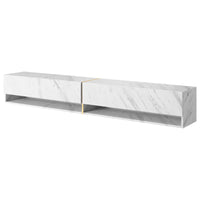 TV spintelė FIONNA, 200 cm, balta