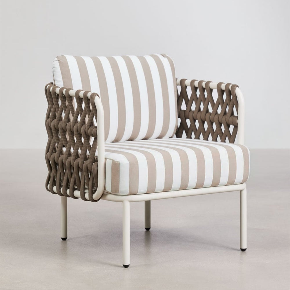 Outdoor armchair TEVARY, white (2 variations)