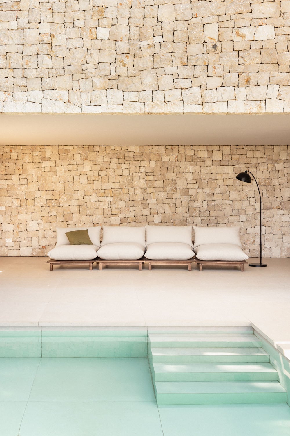 Lauko modulinė sofa ALBA, 4 dalių, kreminė