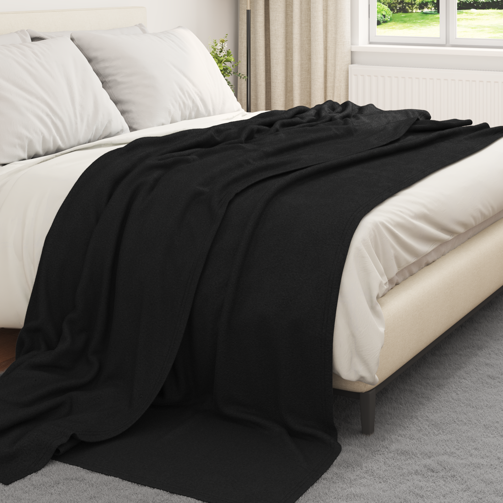 Mesti antklodės 6 pcs Juoda 270 x 240 cm Flysas