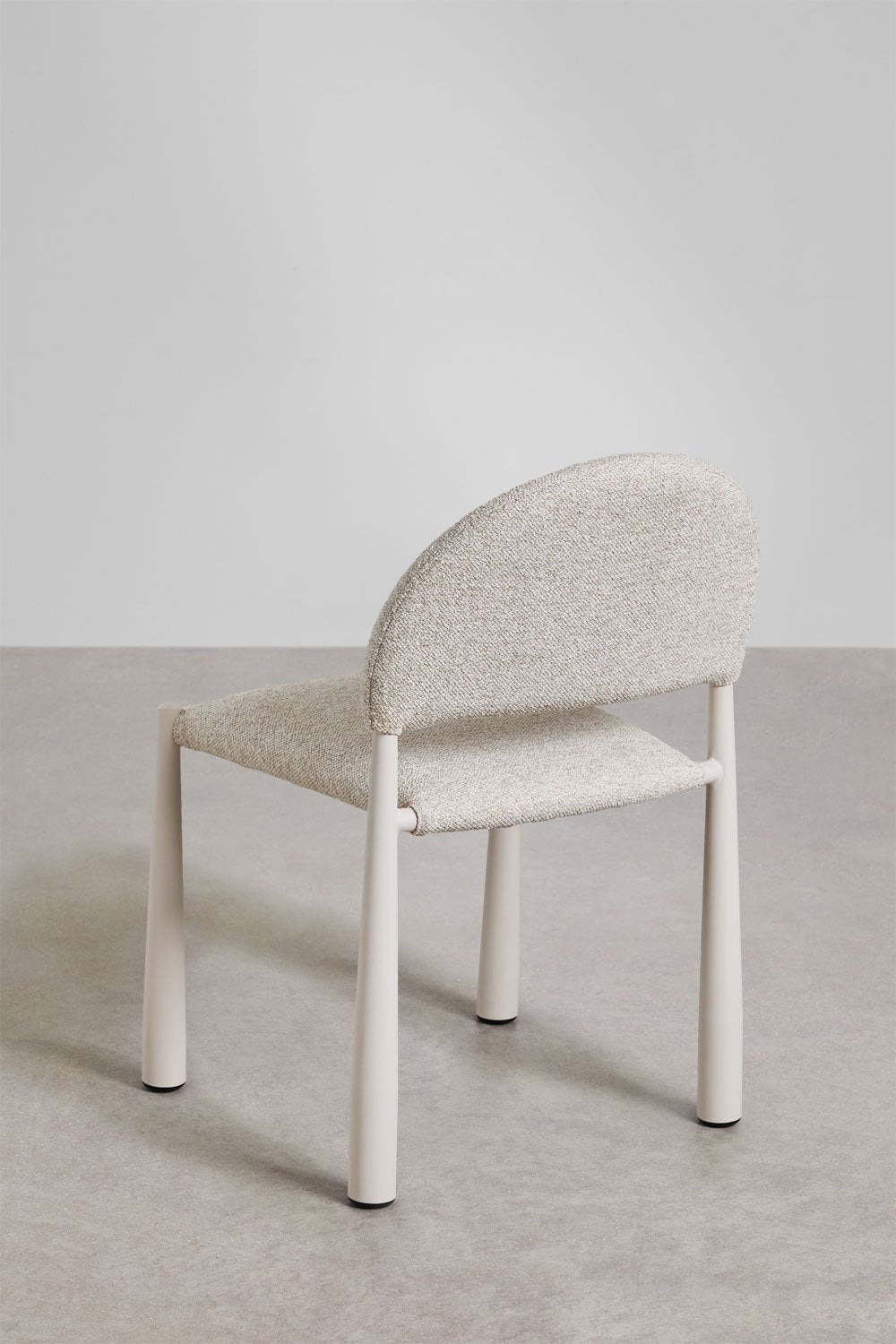 Valgomojo kėdė KAREORA, kreminio šenilio