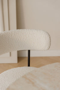 Valgomojo kėdė CALAINO su tekstiliniu apmušalu