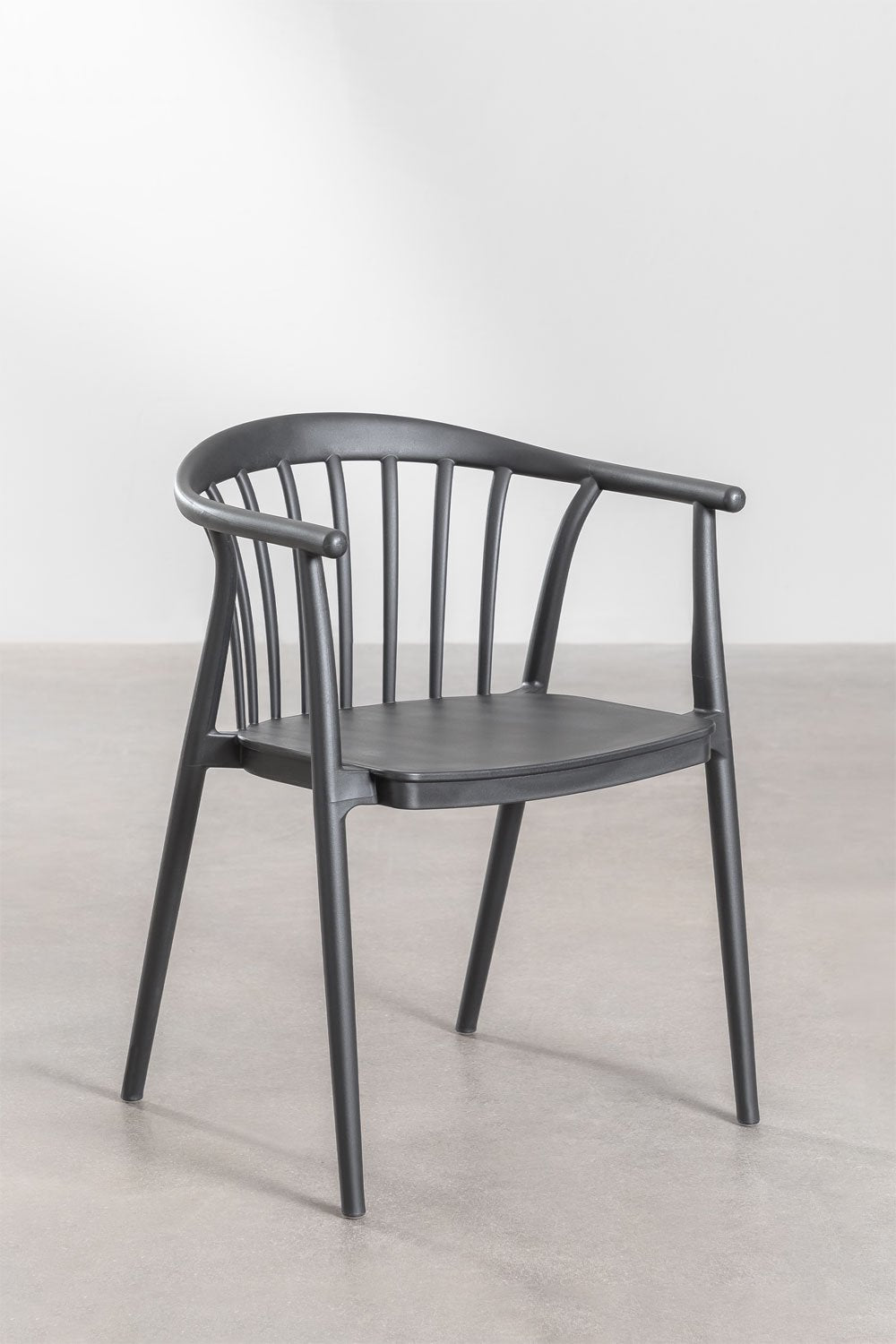 Dining chair GAROURA, graphite grey