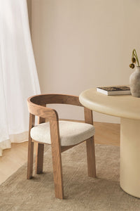 Valgomojo kėdė SIRAIRO su porankiais bendras vaizdas iš priekio