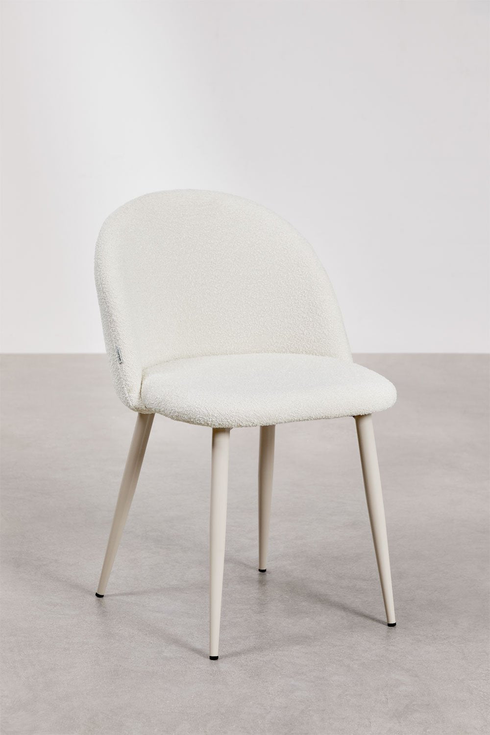 Valgomojo kėdė FARAURA DELUXE bouclé vaizdas iš šono