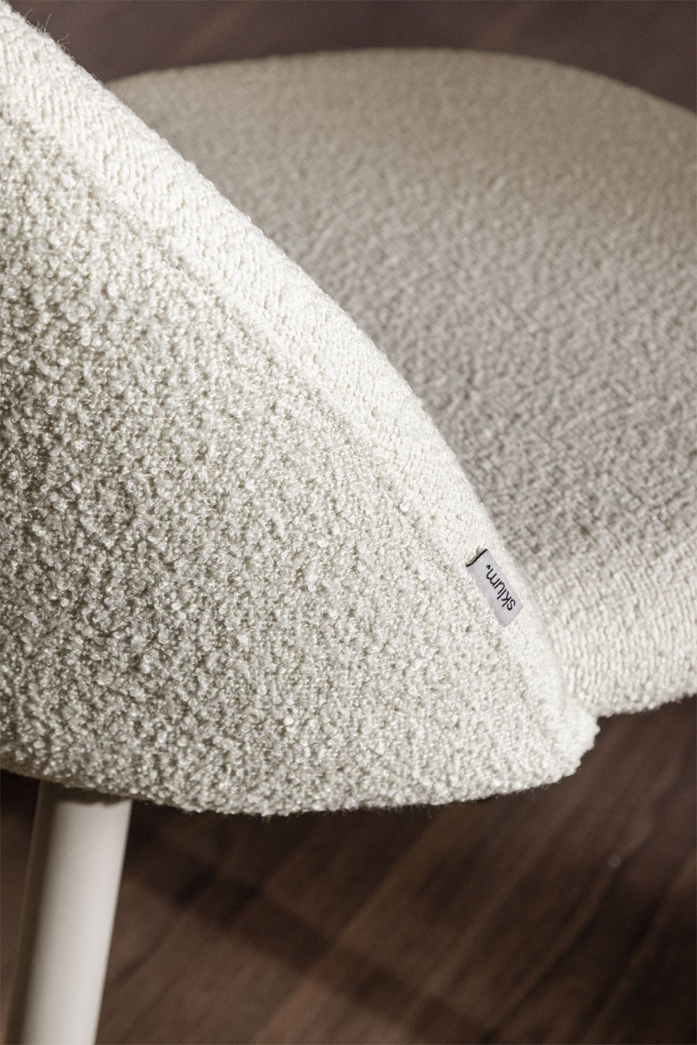 Kėdė FARAURA DELUXE bouclé su stabilia konstrukcija