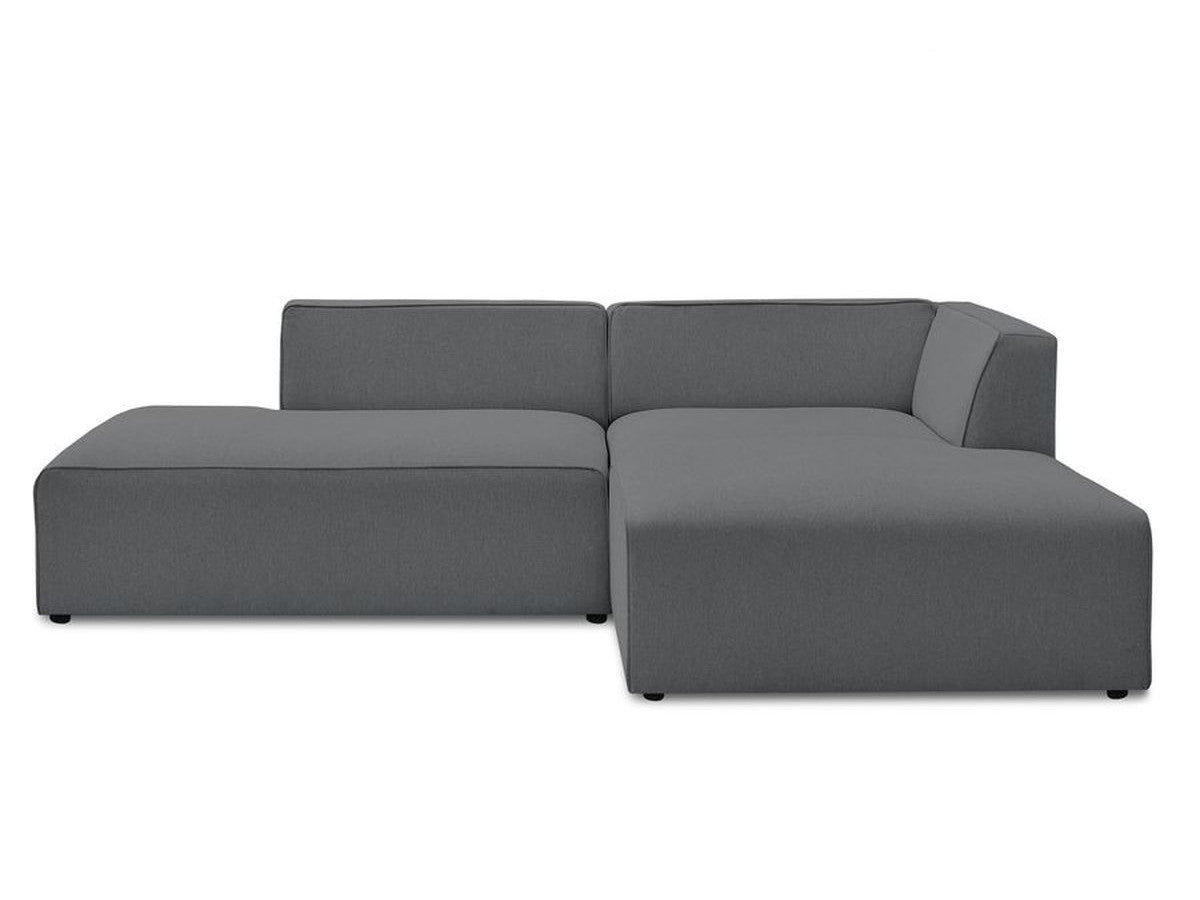 Tamsiai pilka kampinė sofa MEGEVE elegantiško stiliaus svetainėje