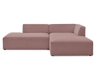Rožinė kampinė sofa MEGEVE jaukioje poilsio zonoje