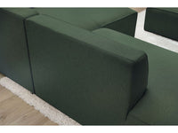 Žalia kampinė sofa MEGEVE jaukioje poilsio zonoje