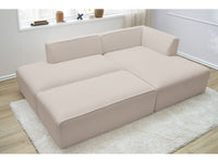 Modulinė kampinė sofa MEGEVE su pufu su estetišku išdėstymu