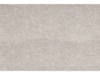 Kampinė modulinė sofa MEGEVE, smėlinė, su pufu svetainės interjere