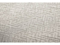 Kampinė modulinė sofa su pufu ir smėlinė su pagalvėlėmis