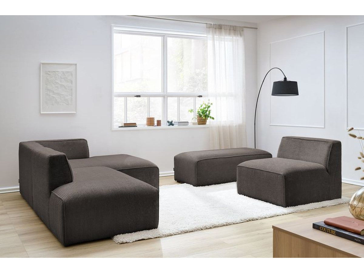 Modulinė kampinė sofa MEGEVE su pufu savaitgalio poilsiui namuose