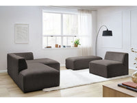 Modulinė kampinė sofa MEGEVE su pufu savaitgalio poilsiui namuose