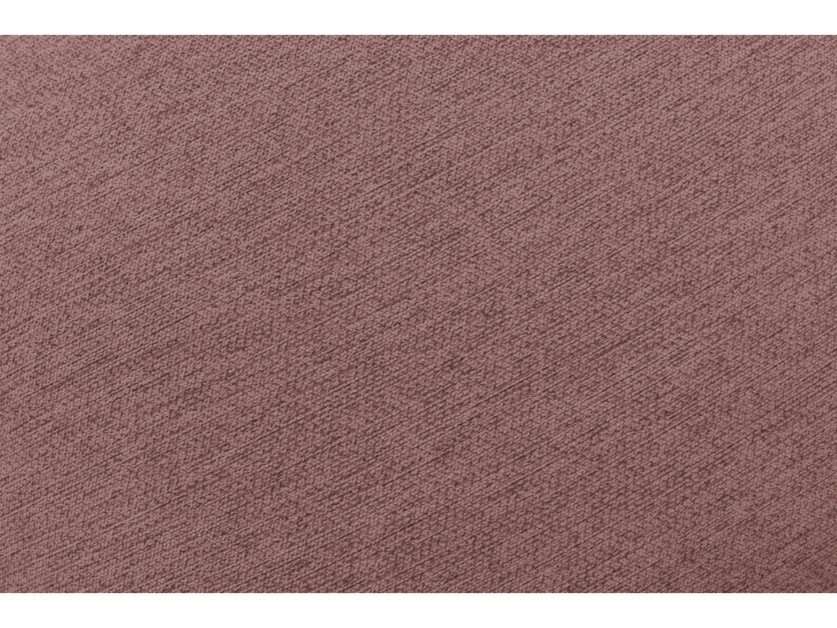 Kampinė sofa MONT-BLANC su pufu, rožinė su pufu