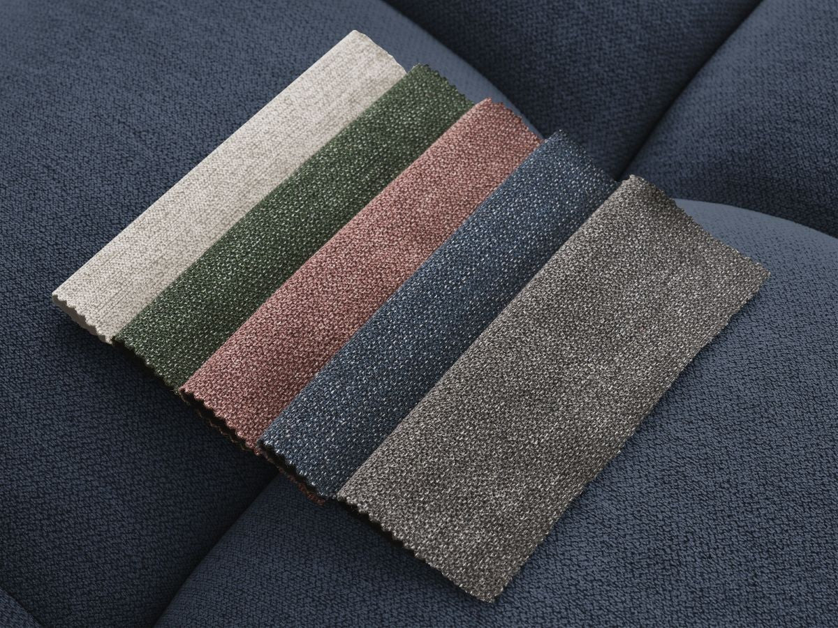 Kampinė sofa MONT-BLANC, tamsiai mėlyna kampinis vaizdas