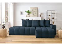 Kampinė sofa MONT-BLANC, tamsiai mėlyna vaizdas iš priekio