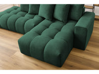 Kampinė sofa MONT-BLANC, veliūras, žalia detalės vaizdas