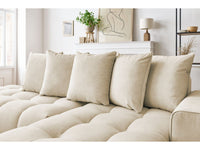Kampinė sofa MONT-BLANC, veliūras, smėlinė detalės vaizdas