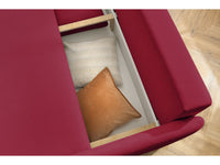 Sofa MARCEL, raudona svetainės interjere