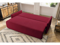 Sofa MARCEL, raudona kampinis vaizdas