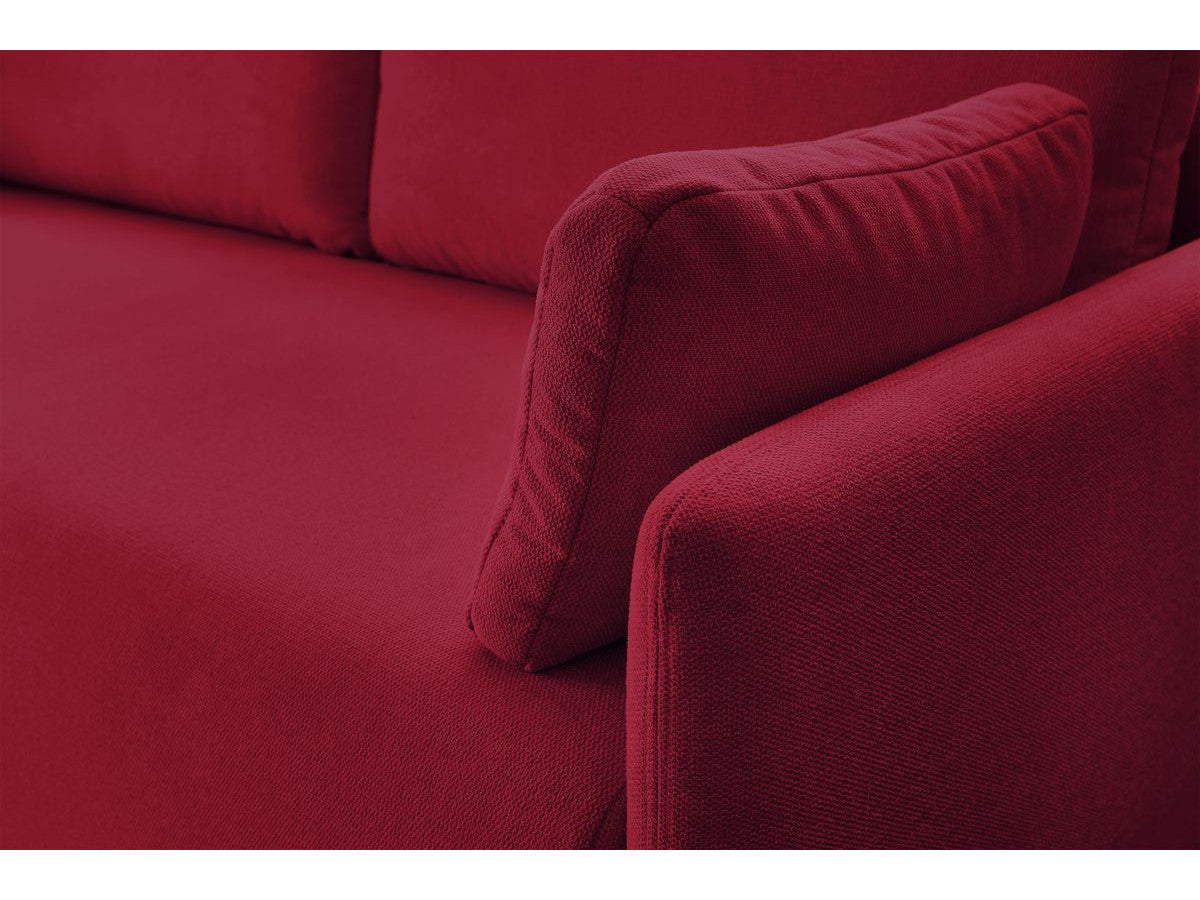 Sofa MARCEL, raudona vaizdas iš priekio