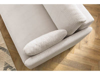 Sofa MARCEL, veliūras, smėlinė moderniame interjere