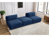 Sofa JEANNE, 3 vietų, tamsiai mėlyna vaizdas iš priekio