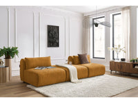 Sofa JEANNE, 3 vietų, geltona detalės vaizdas