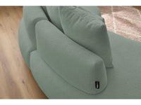 Sofa 3 vietų SAINT-GERMAIN, bouclé, žalia vaizdas iš priekio