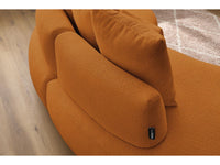 Sofa 3 vietų SAINT-GERMAIN, bouclé, geltona vaizdas iš priekio