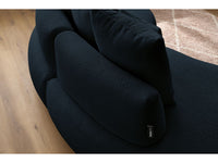 Sofa 3 vietų SAINT-GERMAIN, bouclé, tamsiai mėlyna vaizdas iš priekio