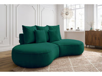 Sofa 3 vietų SAINT-GERMAIN, žalia su pufu